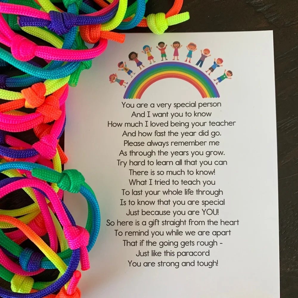 End of Year Student Gift from Teacher
